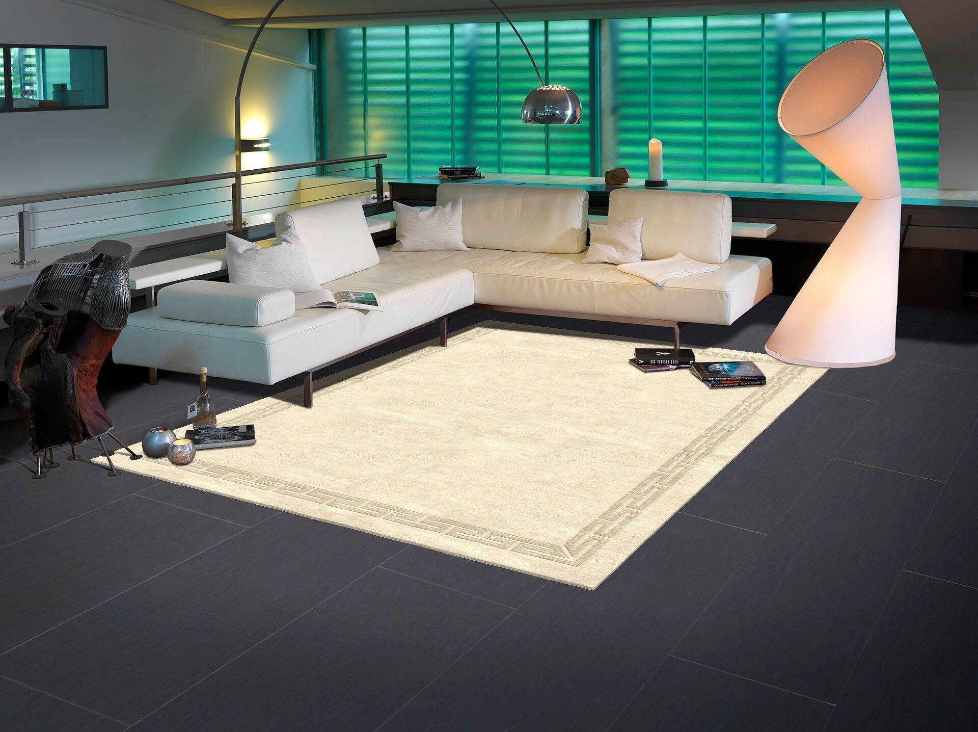 Makalu Nepal Teppich Edition CS84 beige Handgetuftet im Wunschmaß – Bild 2
